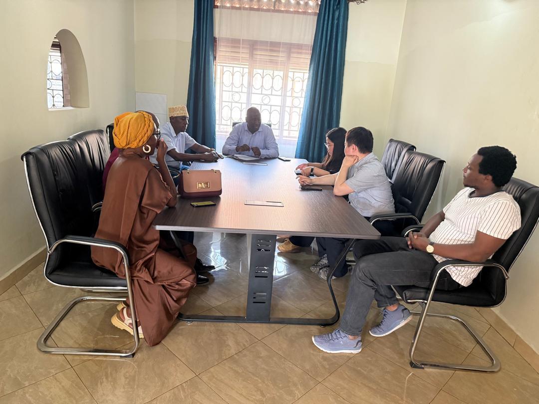 President John Kabanda in a working session with visiting partners and FUTA officials