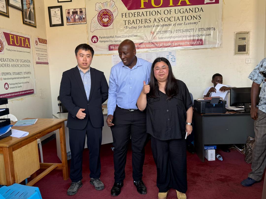 President John Kabanda receiving partners at FUTA headquarters in Kampala
